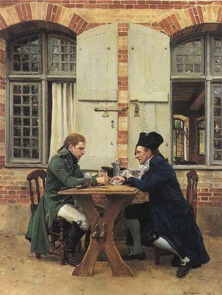 Jean-Louis-Ernest Meissonier The Card Players China oil painting art
